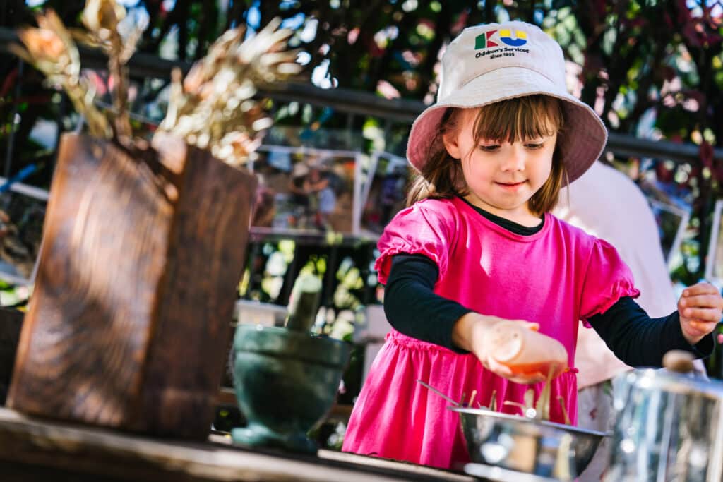 Child at KU Bel Air childcare
