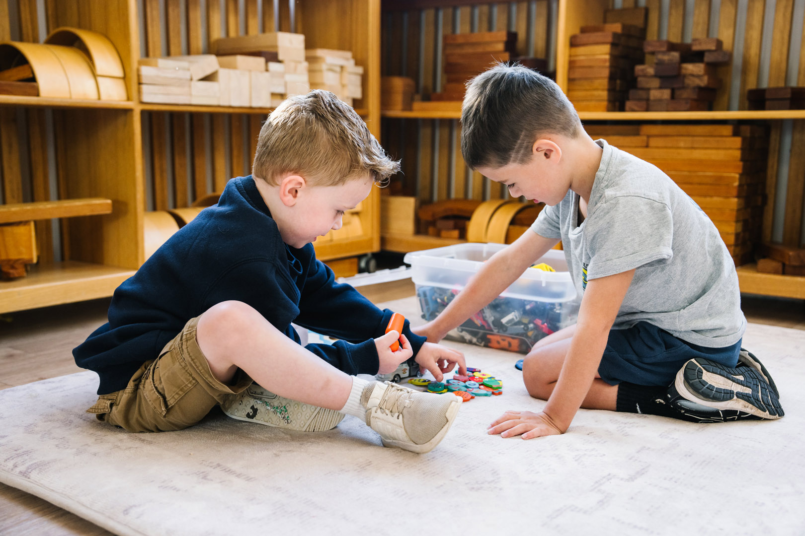 Children playing at Armstrong Creek kinder