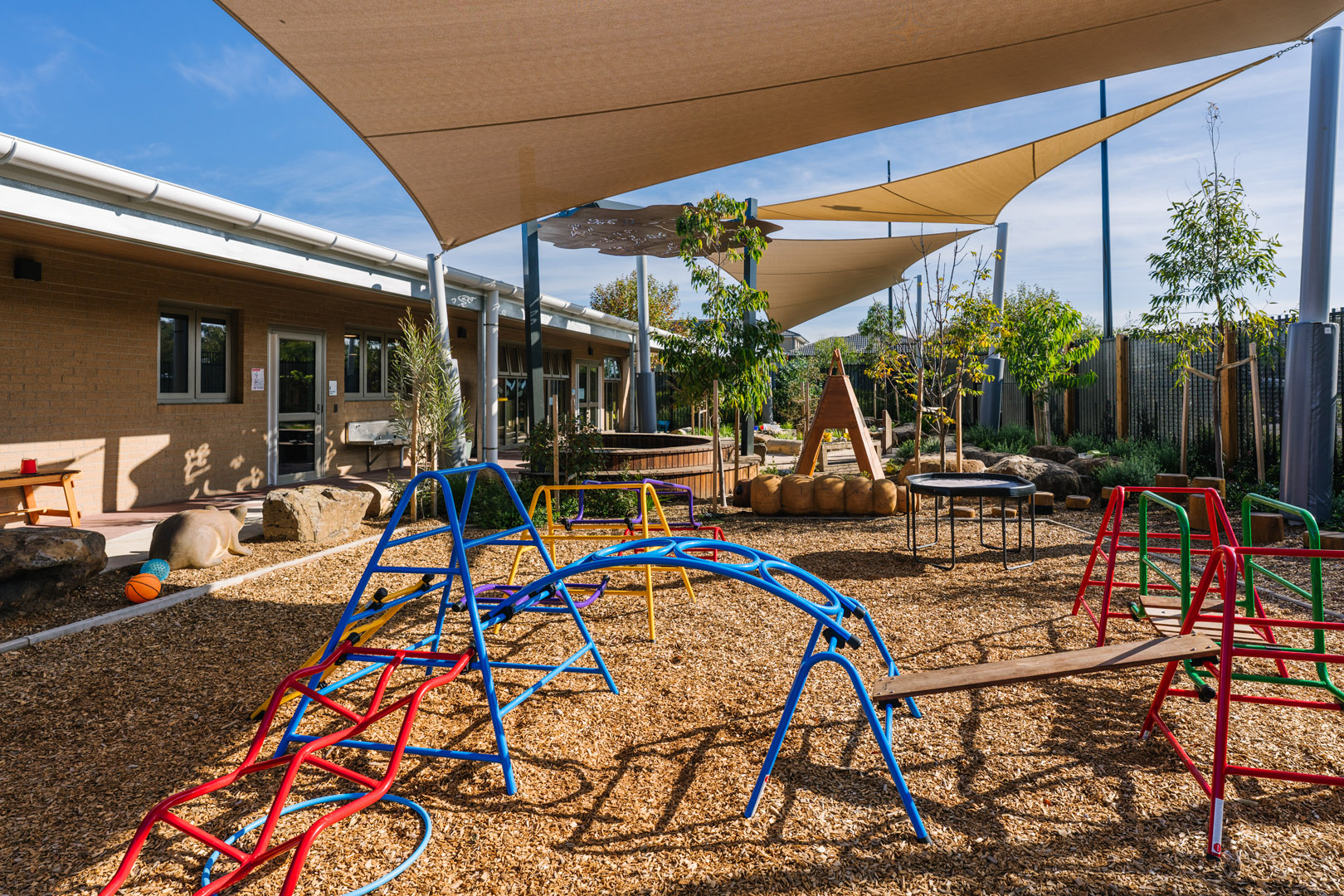 Outdoor environment at Biyala Kindergarten in Armstrong Creek