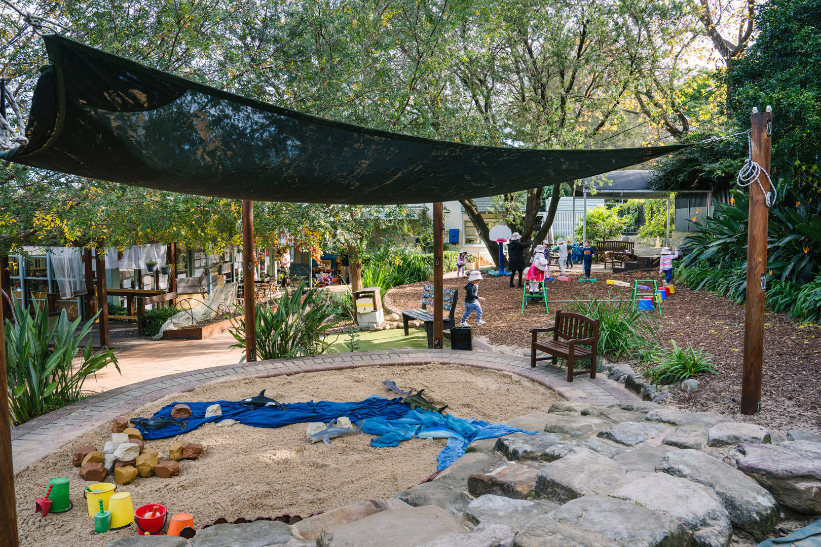 Outdoor space at Castlecrag childcare