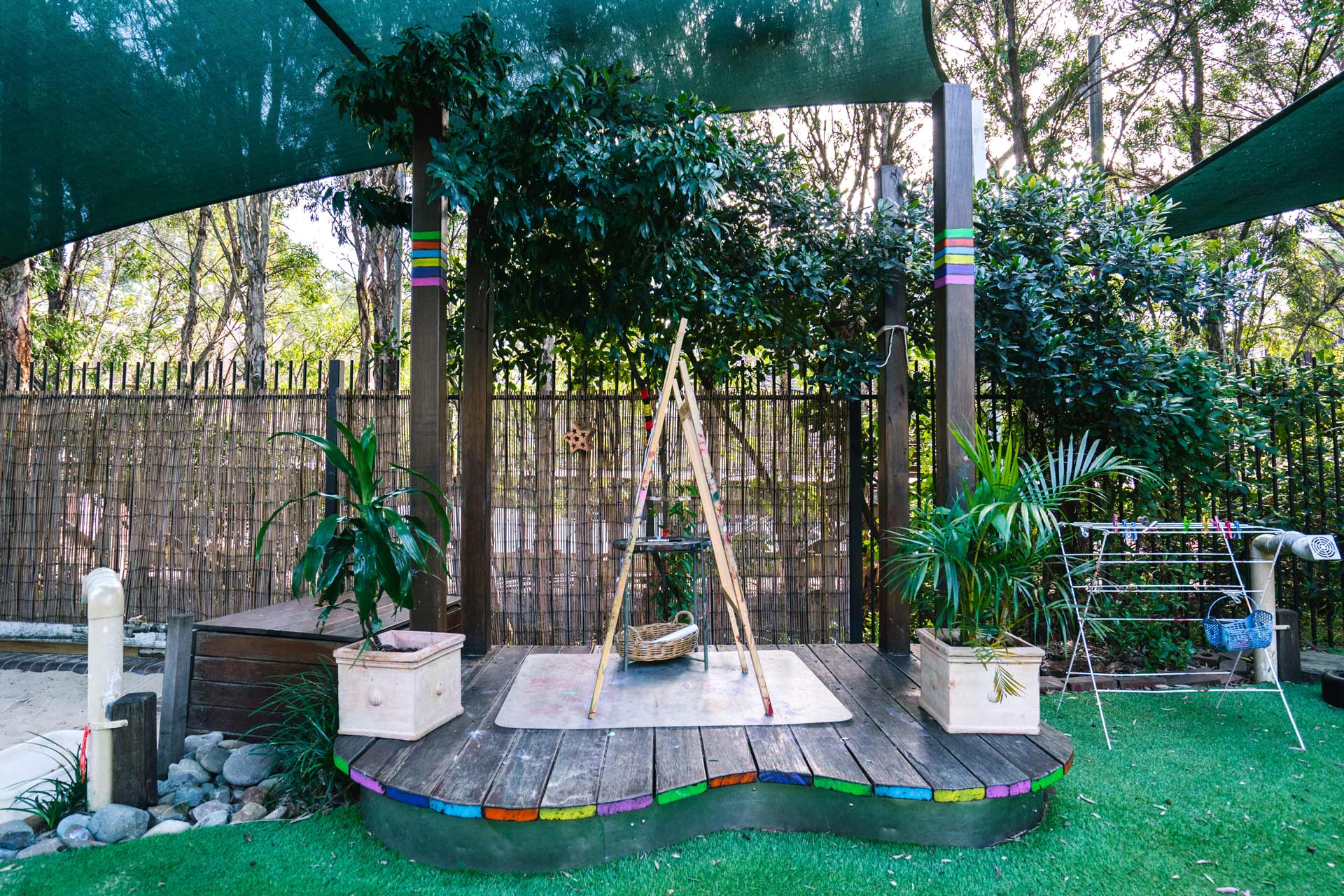 Outdoor environment at Darlington childcare