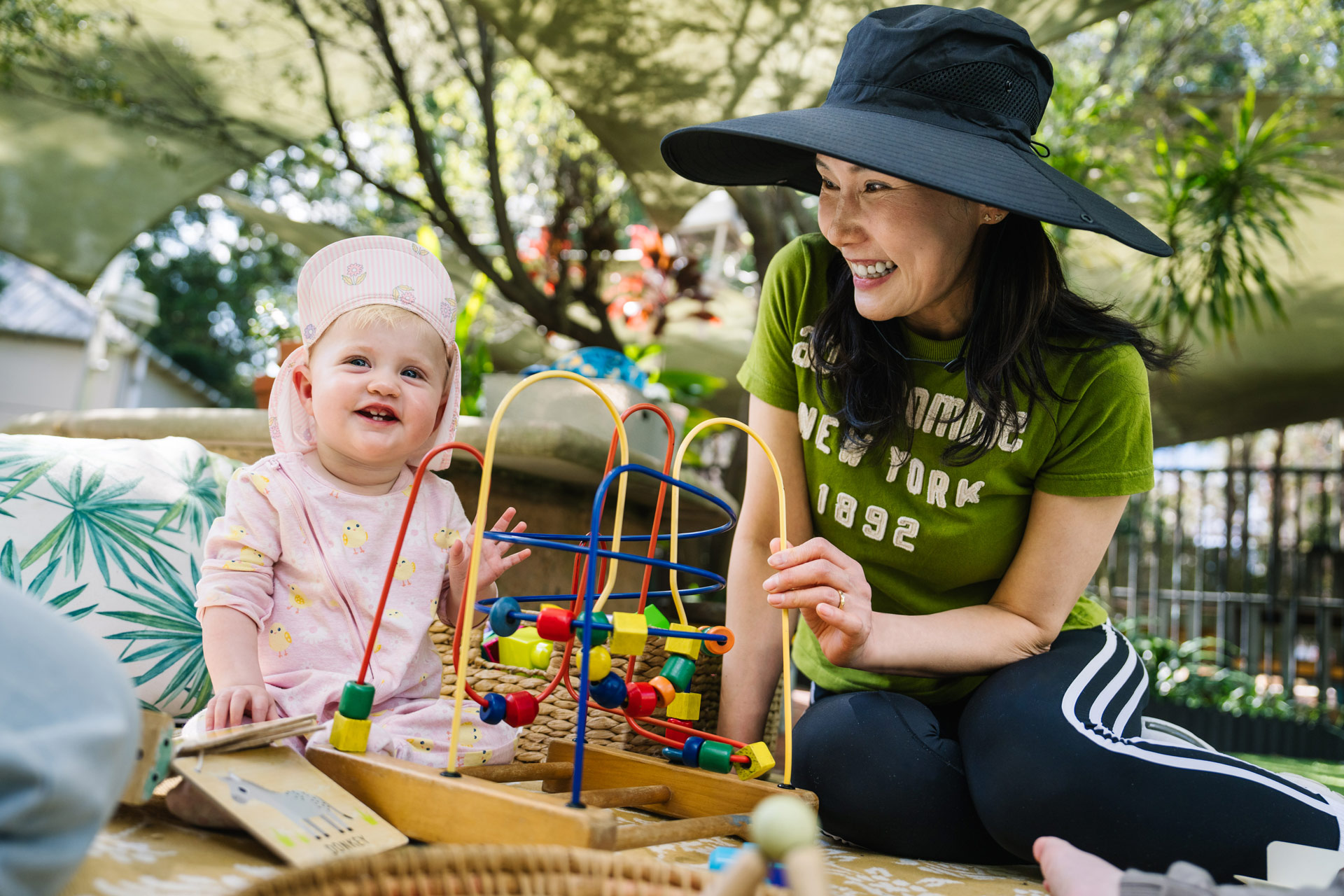 Educator and infant at Darlington childcare