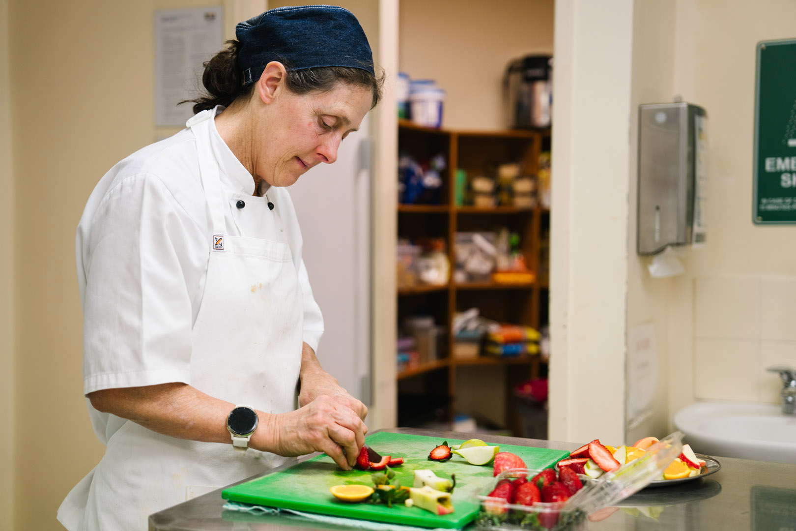 Chef in kitchen at Darlington childcare