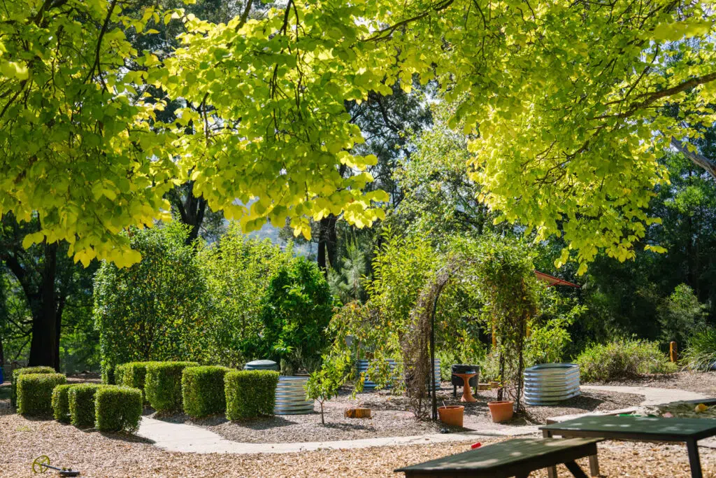 Outdoor environment at FW Kerr Kindergarten in Ferntree Gully