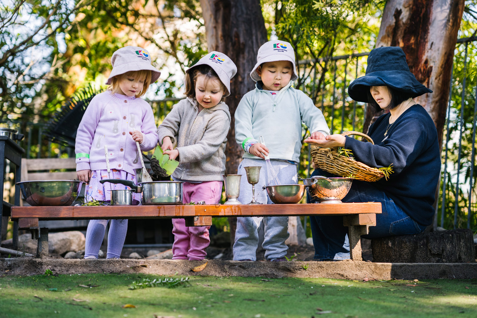Children playing at KU Galston childcare