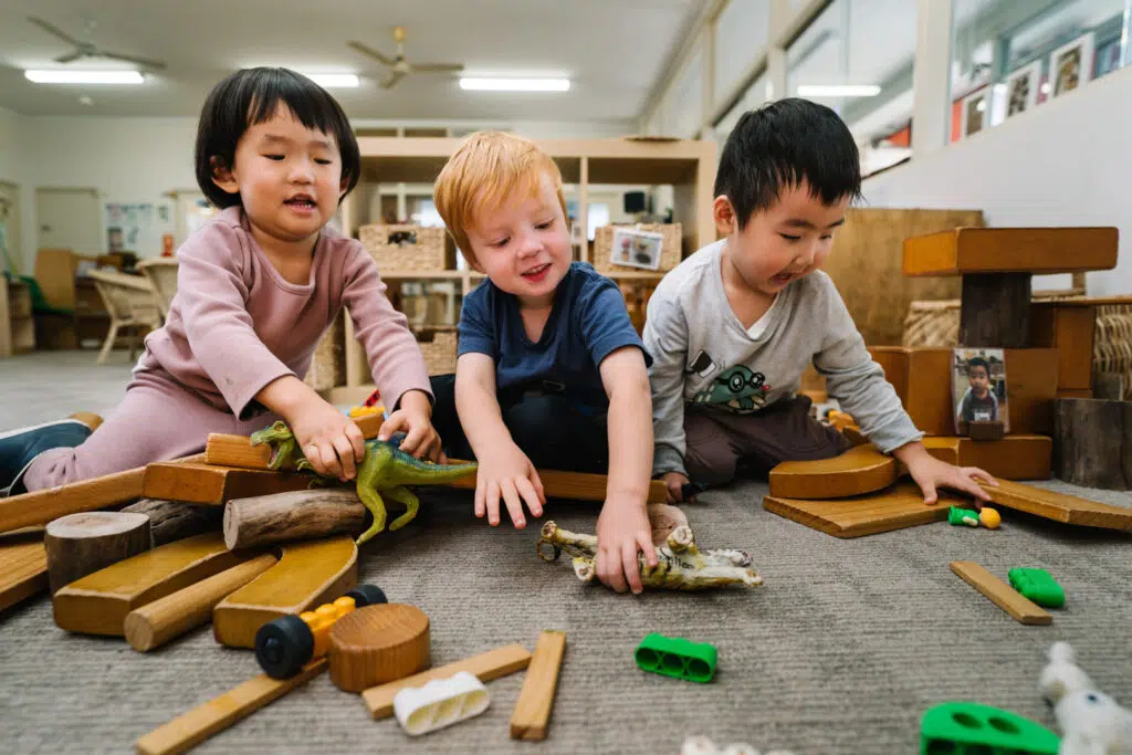 Children interacting at KU Grevillea childcare