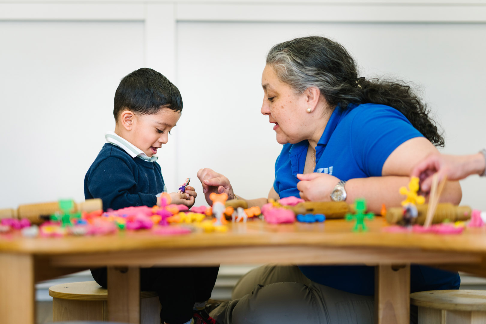 Educator and child playing at Kogarah childcare