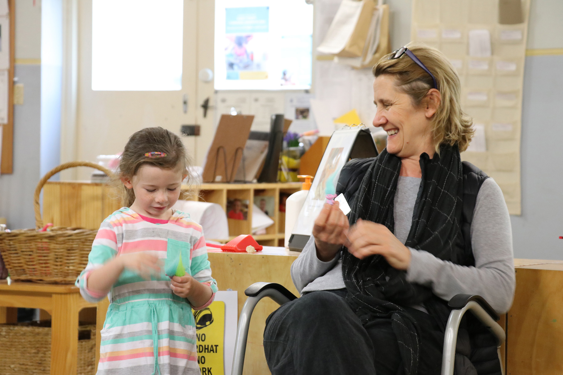 Child and educator at Mosman childcare