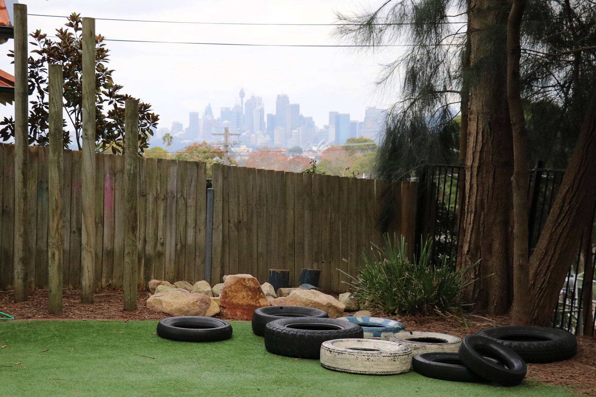 Outdoor environment at Mosman childcare