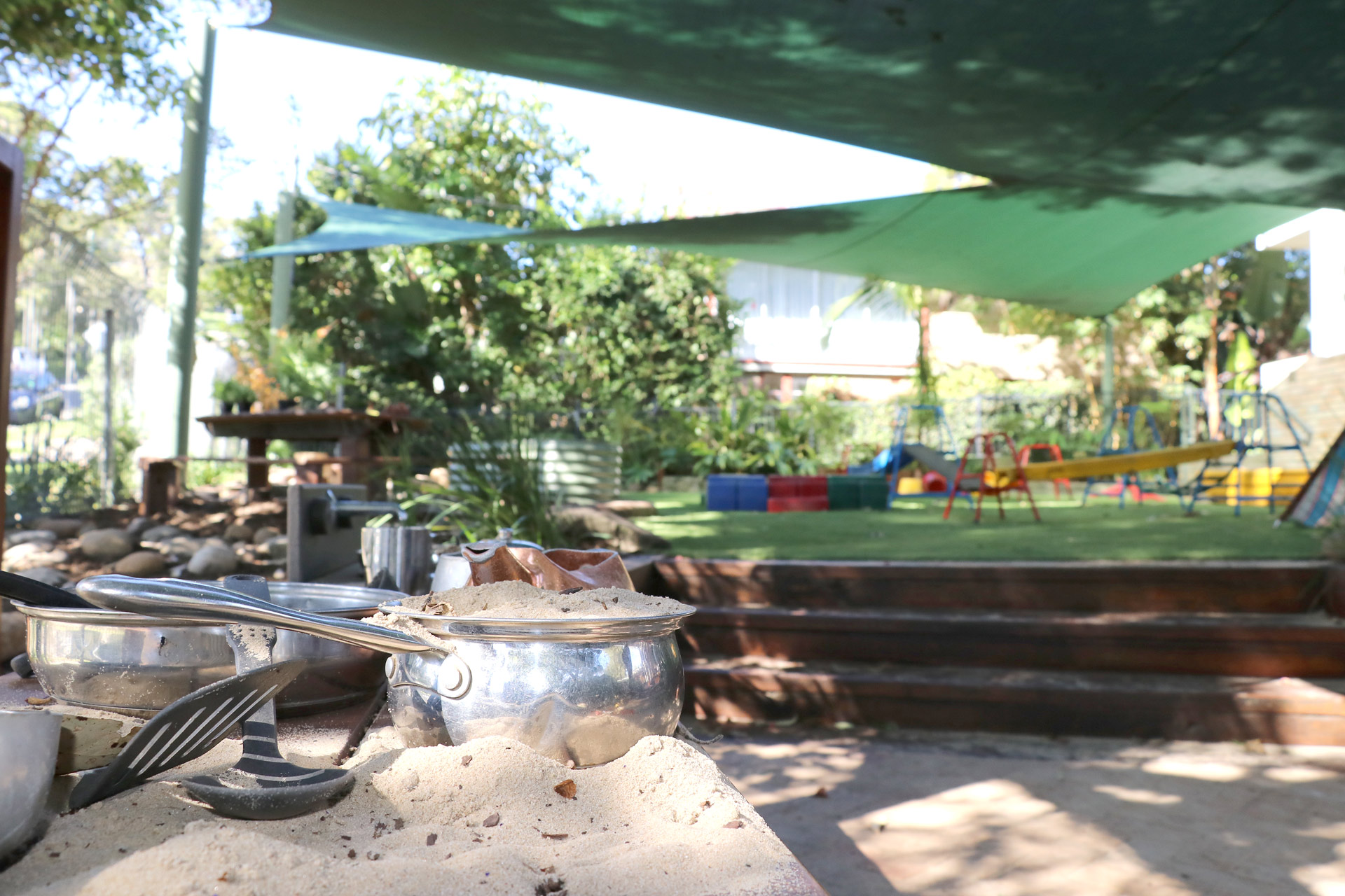 Outdoor environment at Newport childcare