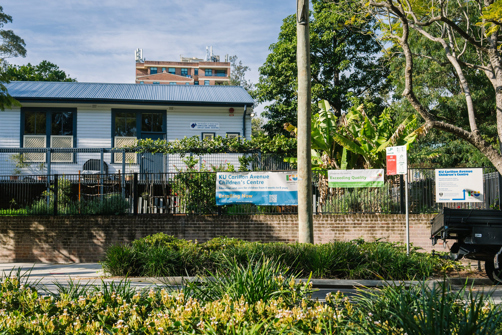 front entrance of Newtown childcare Carillon Avenue Children's Centre