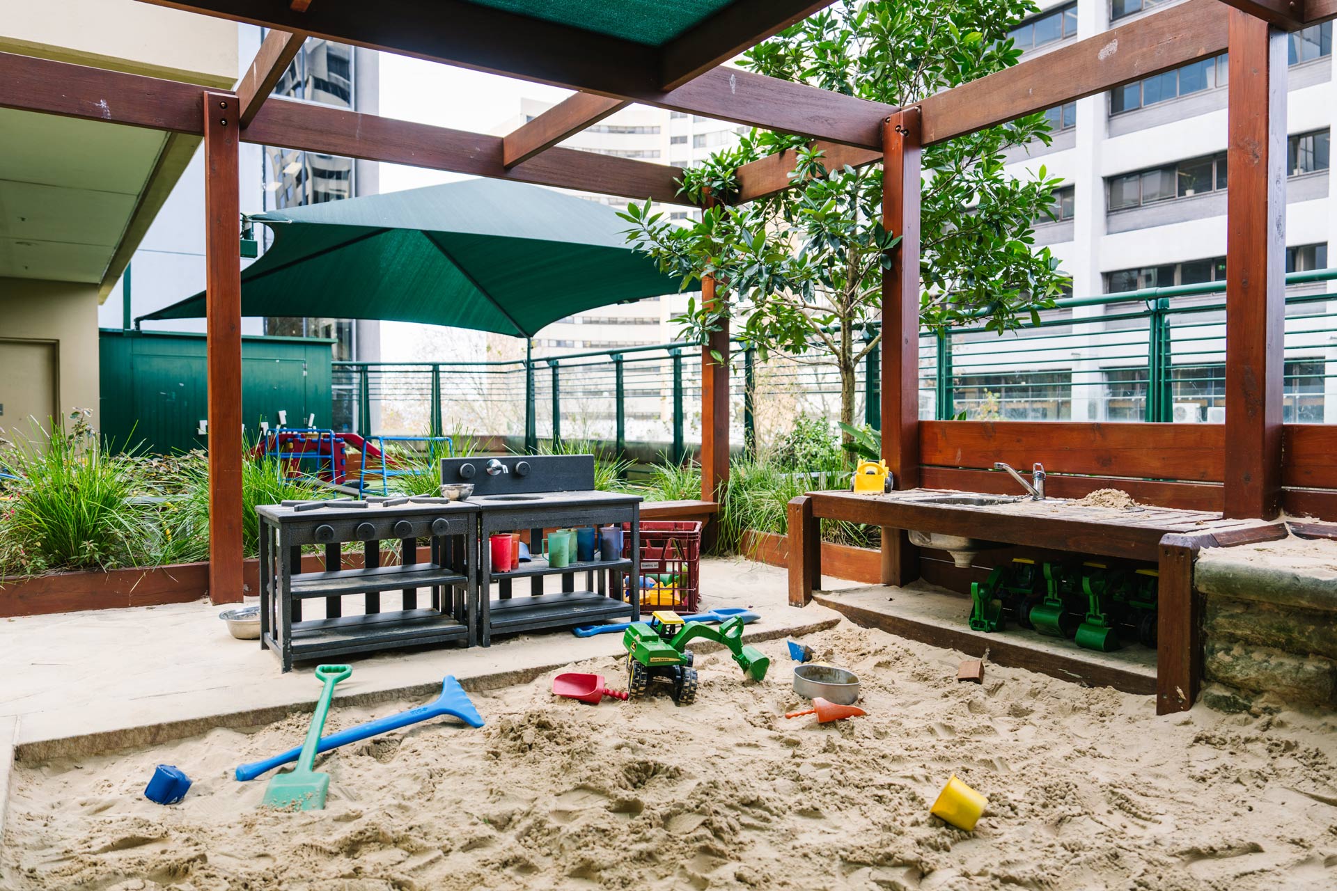 Sandpit at North Sydney childcare