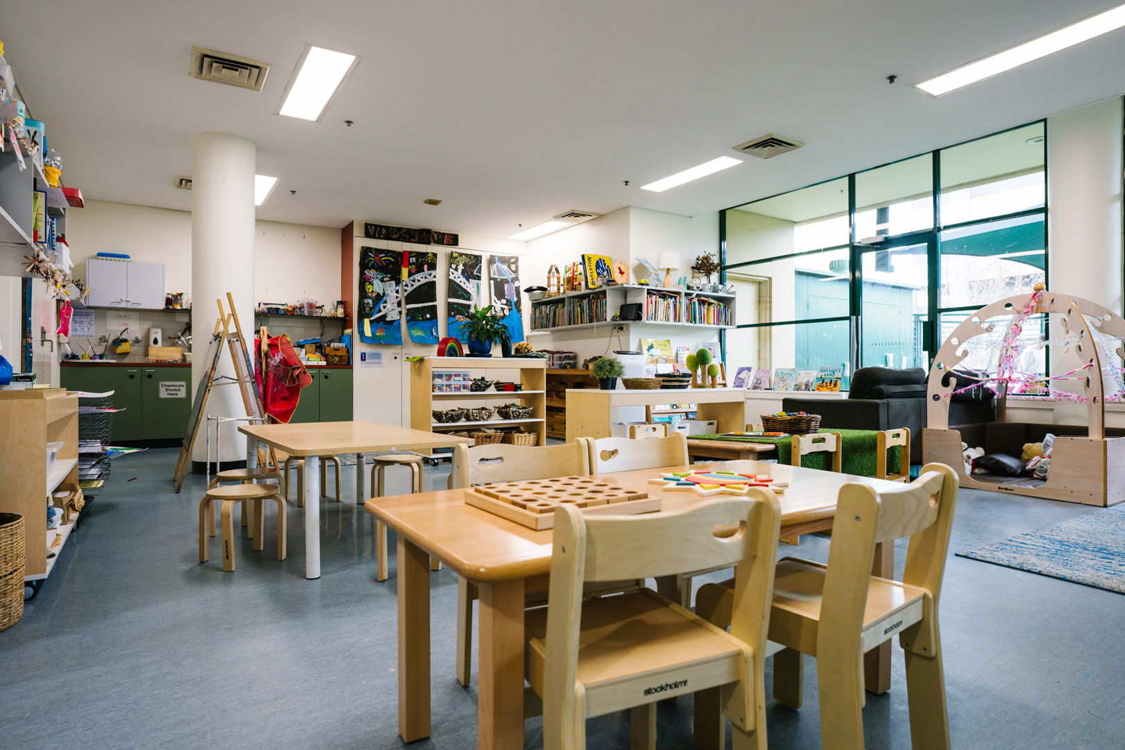 Indoor learning environment at North Sydney childcare
