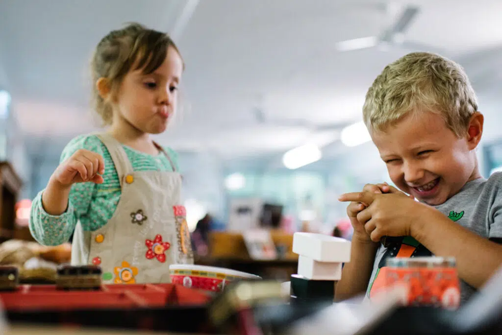 Children interacting at KU Ourimbah childcare