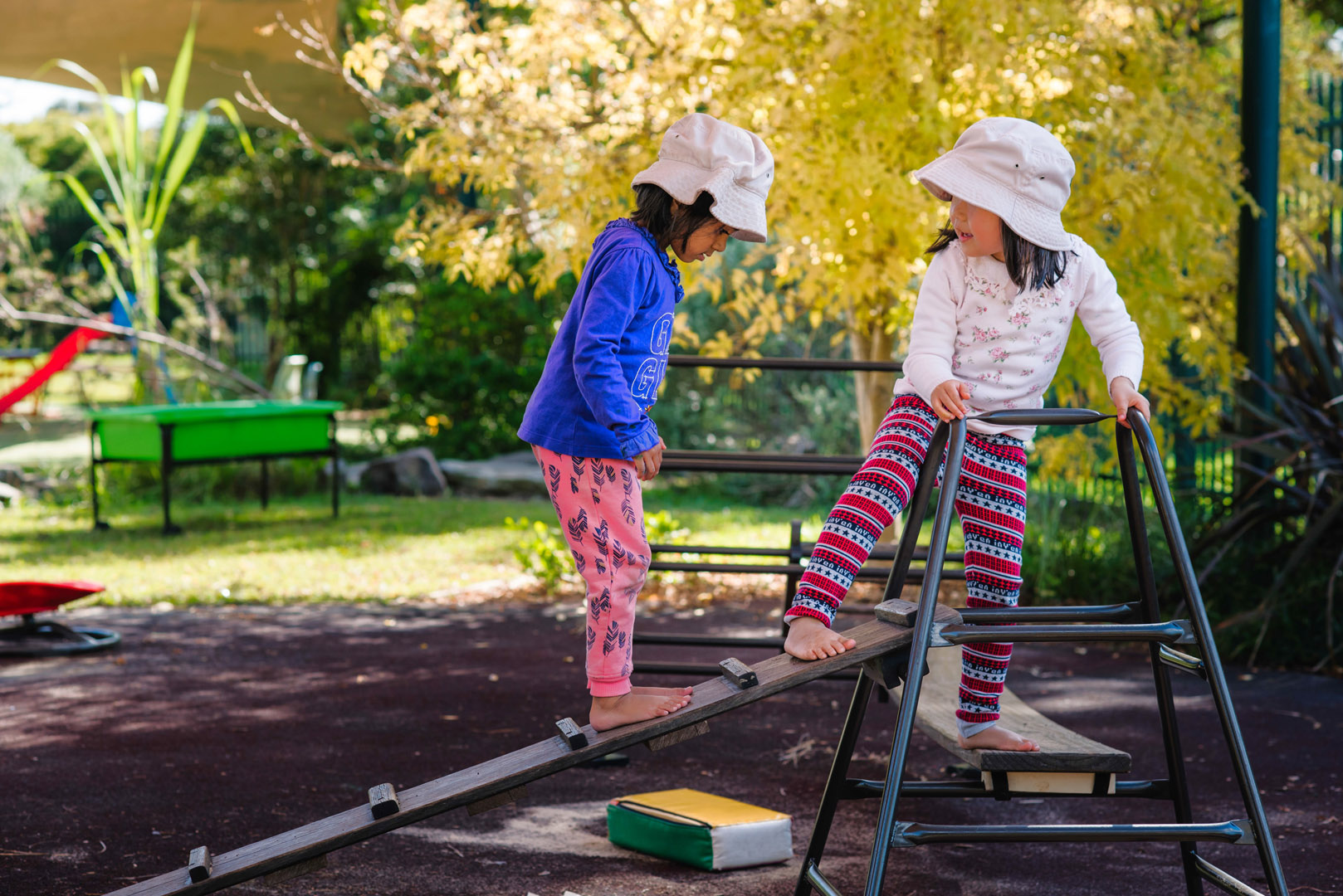 Children on the equipment at KU Playford Park childcare