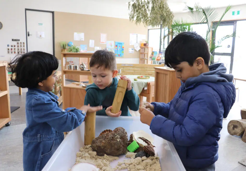 Children interacting with each other at KU Dianella childcare