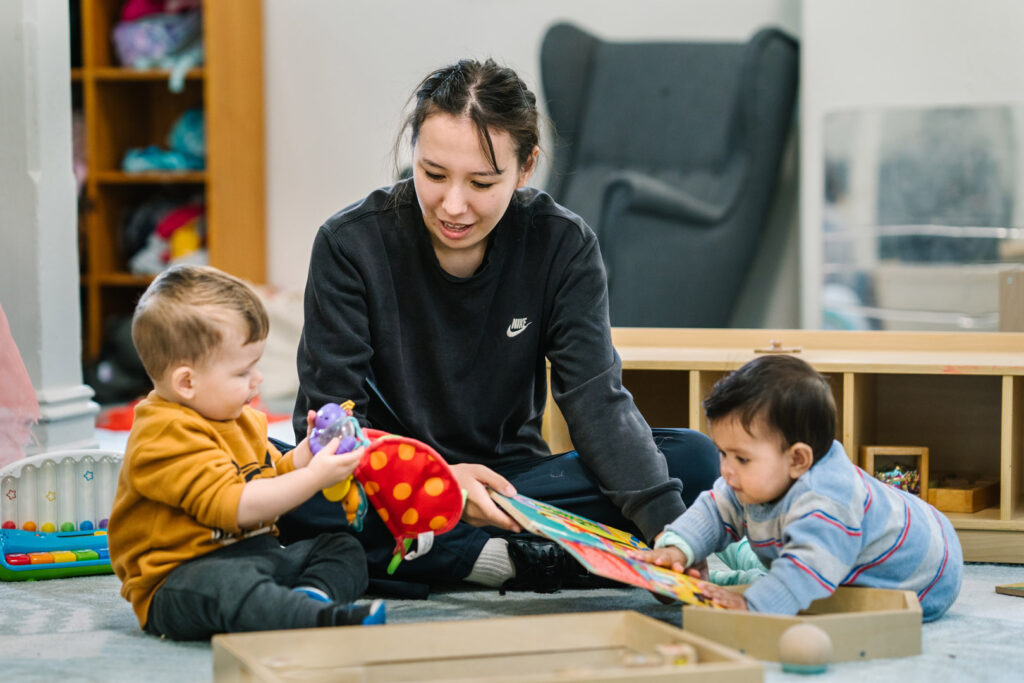 KU Ultimo childcare educator interacting with children