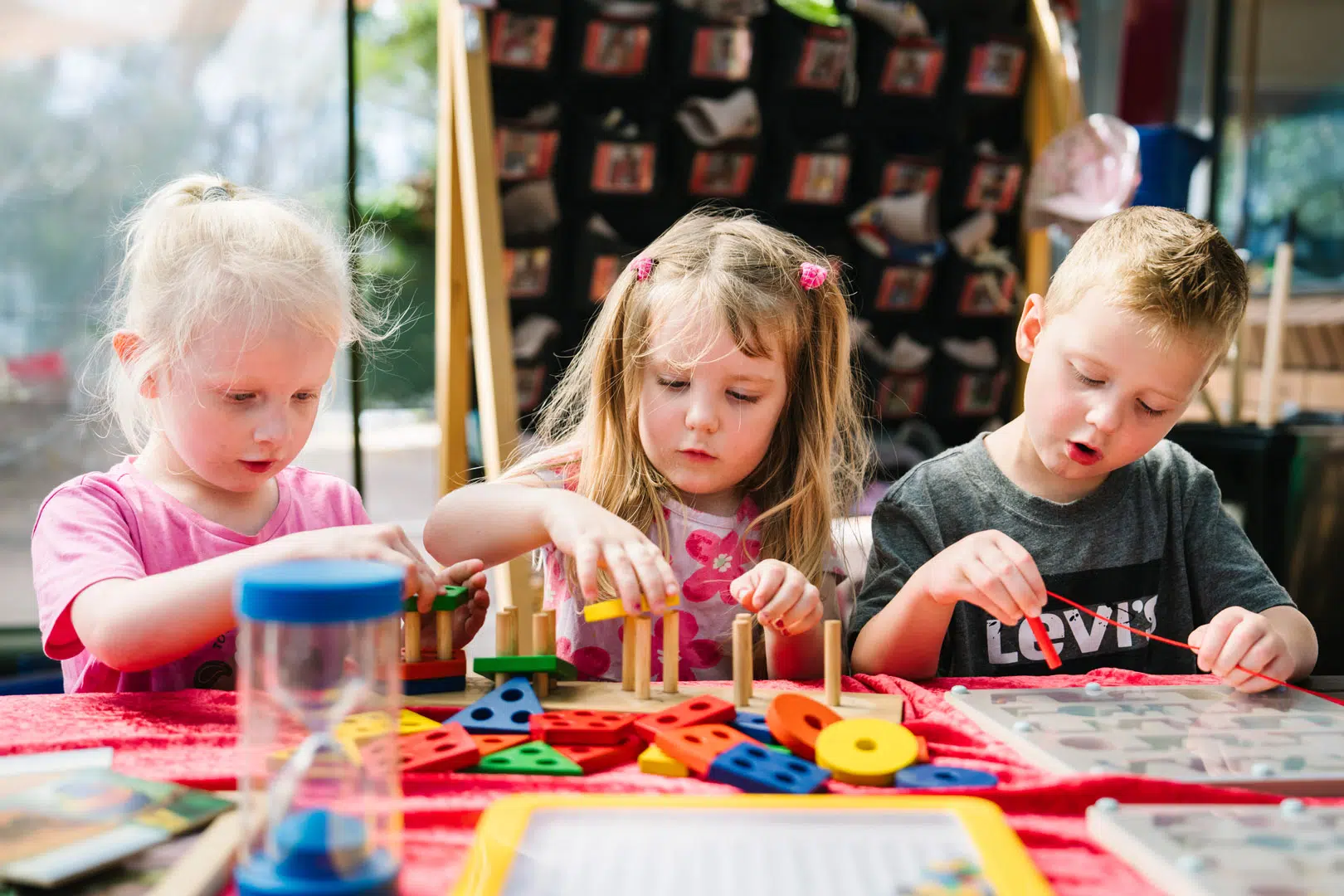 Children playing together at KU Riddell Road Childcare in Wantirna South