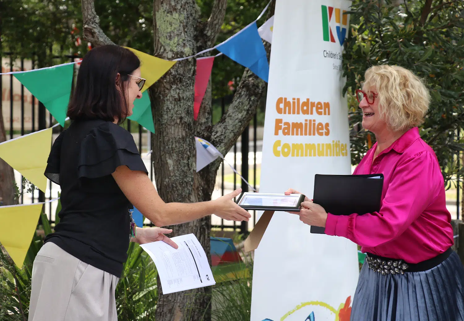 KU Heathcote Preschool celebrates 50th anniversary 25 KU Heathcote Director Collette Heslehurst and Maryanne Stuart Member for Heathcote