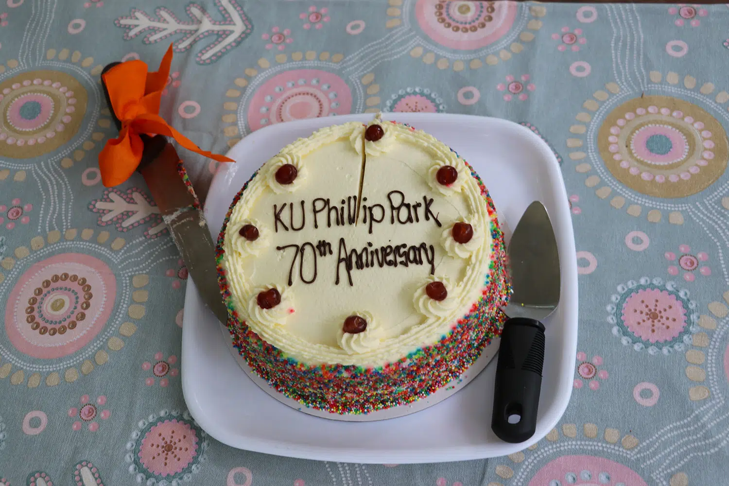 KU Phillip Park Preschool Celebrates 70th Anniversary 29 KU Phillip Park 70th Anniversary Cake