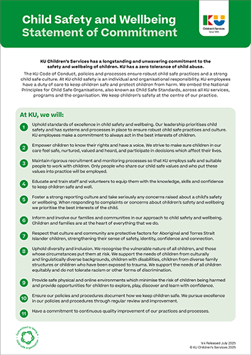 Web KU Commitment to Being a Child Safe Organisation V.4
