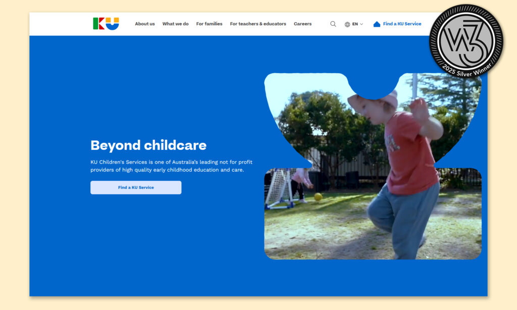 KU Childrens Services International Website Award